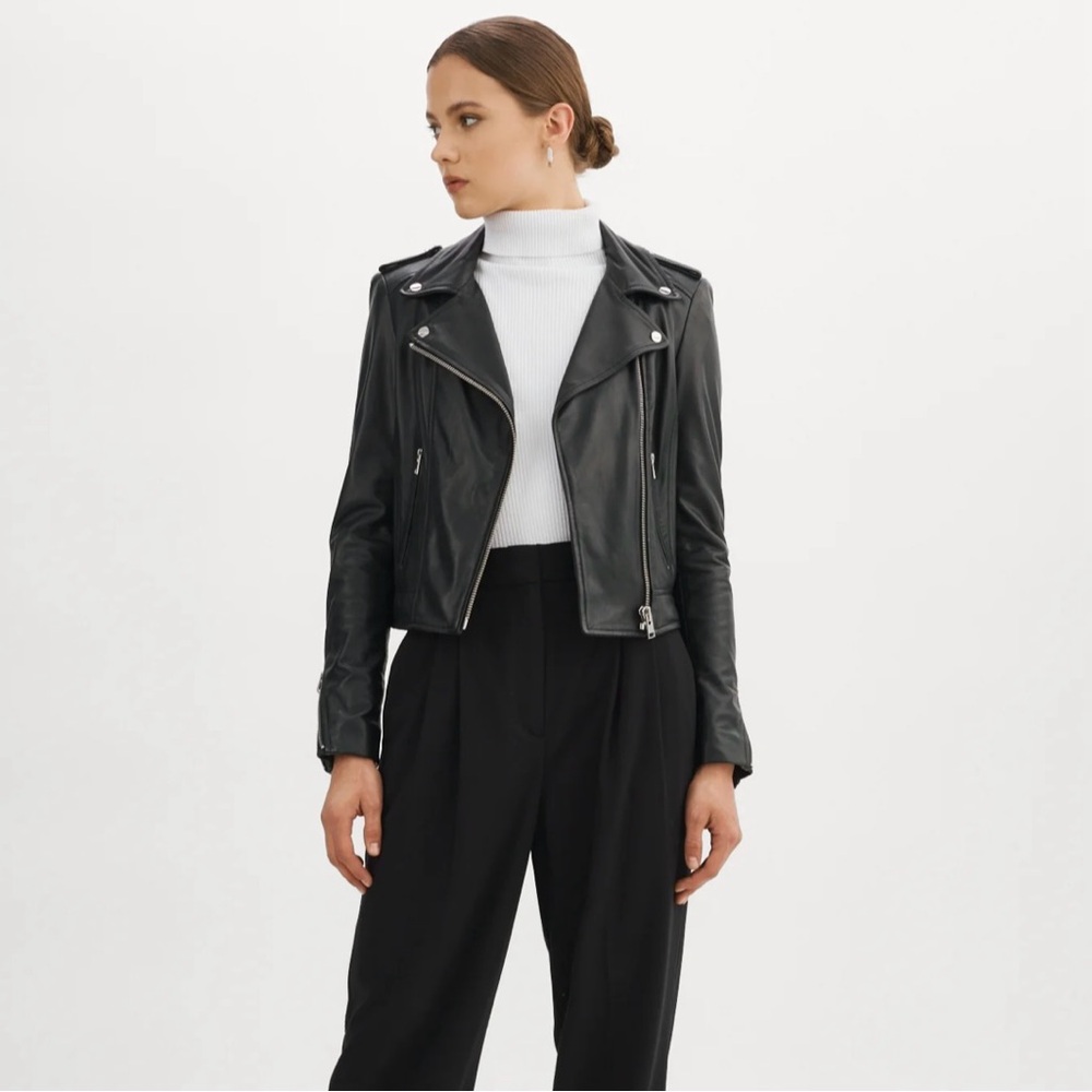 LAMARQUE Donna Iconic Leather Biker Jacket